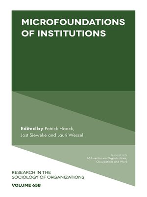 cover image of Research in the Sociology of Organizations, Volume 65B